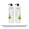 Imagen de Pack Shampoo Sin Sal Riviera Menta y Limón Para Cabellos Grasos 1L + Acondicionador 1L