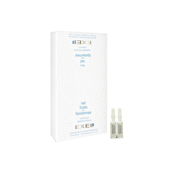 Imagen de 10 Ampollas De Gel Fluido Exel Con Liposomas Hidronutritivo 3ml