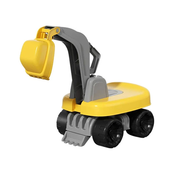 Imagen de Buggy Auto Excavadora Amarilla Con Pala Para Niños 30x63cm