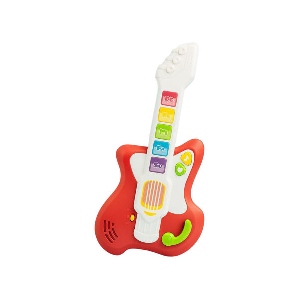 Imagen de Guitarra Eléctrica Musical Con Luces Para Niños 33cm