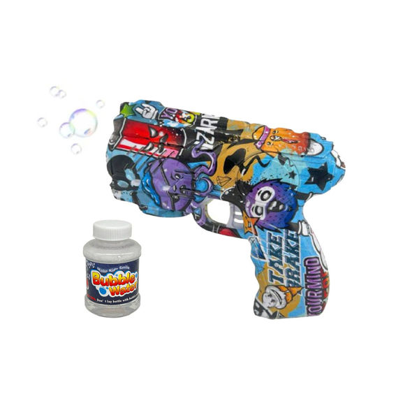 Imagen de Pistola Burbujera Lanza Burbujas Eléctrica A Pilas Con Luces
