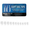 Imagen de Tips Transparentes Medium Almond Para Soft Gel 550 Unidades