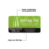 Imagen de Tips Transparentes Medium Stilleto Para Soft Gel 550 Unidades