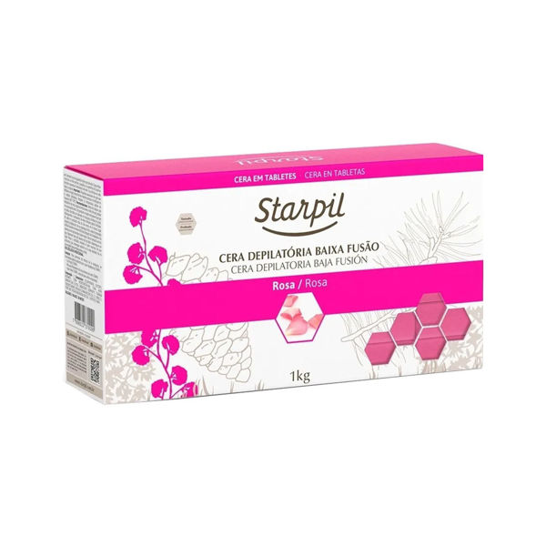 Imagen de Cera Depilatoria En Pastilla Starpil Rosa Piel Sensible 1Kg