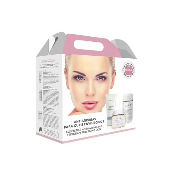 Imagen de Kit Programa Antiarrugas Cutis Envejecido Exel + Cofia + Crema Para Manos