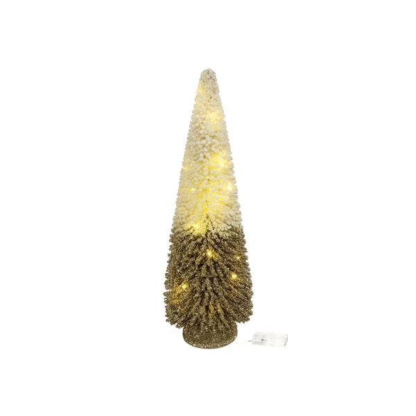 Imagen de Árbolito Navideño Pino Nevado 40cm Con Luces Led A Pilas