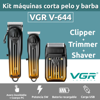 Imagen de Set 3 Maquinas Barbería Corta Pelo Patillera Shaver VGR V-644