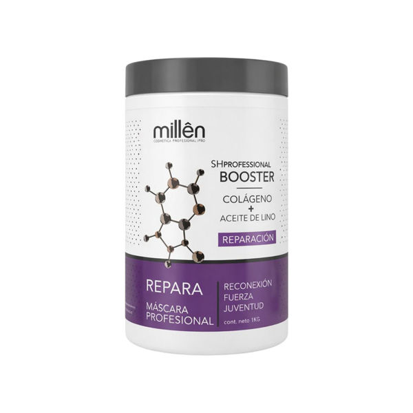 Imagen de Máscara De Reparación Millên Booster Con Colágeno Y Aceite De Lino 1L