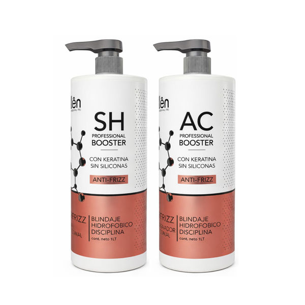 Imagen de Pack Shampoo Anti-Frizz Millên Con Keratina 1L + Acondicionador 1L