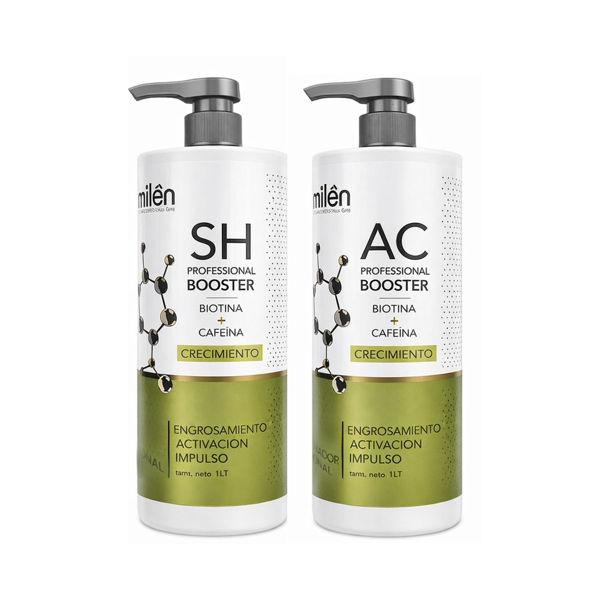 Imagen de Pack Shampoo Crecimiento Millên Con Cafeína 1L + Acondicionador 1L