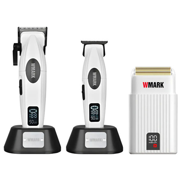 Imagen de Kit Barbero 3 Maquinas Wmark Ng-8638 Clipper Trimmer Shaver