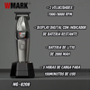 Imagen de Maquina Patillera Corte De Pelo Inalámbrica Wmark NG-8208 Plateada