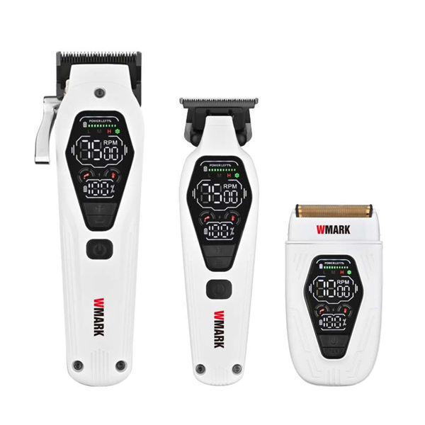 Imagen de Kit Barbero 3 Maquinas Wmark NG-7602 Clipper Trimmer Shaver