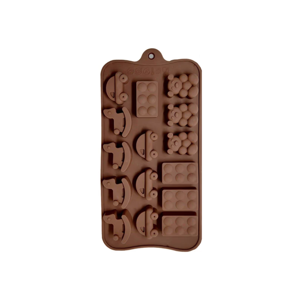 Imagen de Molde De Silicona Autos - Caballos - Osos Para Chocolate Postre Hielo