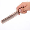 Imagen de Peine De Metal Profesional Bronce Para Barberia 21,5cm