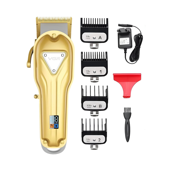 Imagen de Maquina Corte De Pelo Clipper Inalámbrica VGR V-134 Dorada 20W - ML VGR