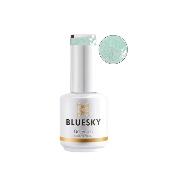 Imagen de Esmalte De Uñas Gel Semipermanente Bluesky Go Sledding Escarchado 15ml