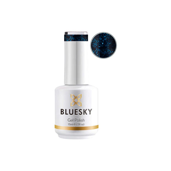 Imagen de Esmalte De Uñas Gel Semipermanente Bluesky Starry Night Glitter 15ml