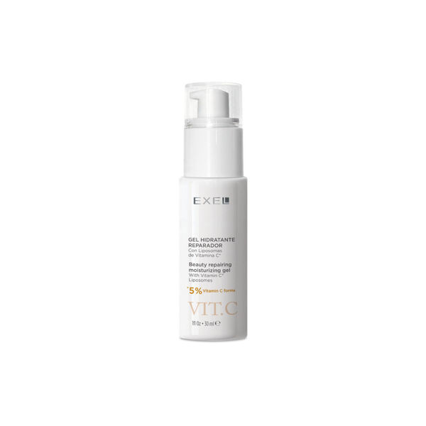 Imagen de Gel Hidratante Reparador Con Válvula Exel Con Liposomas Vitamina C 30ml
