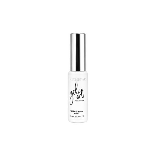 Imagen de Esmalte De Arte Semipermanente Klio Blanco Con Pincel Fino 7,5ml