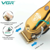 Imagen de Maquina Corte De Pelo Clipper Inalámbrica Vgr V-650 Dorada Gold